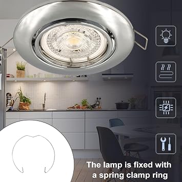 30 Pcs Downlight Spring Clips, Spotlight Clips Lamp
