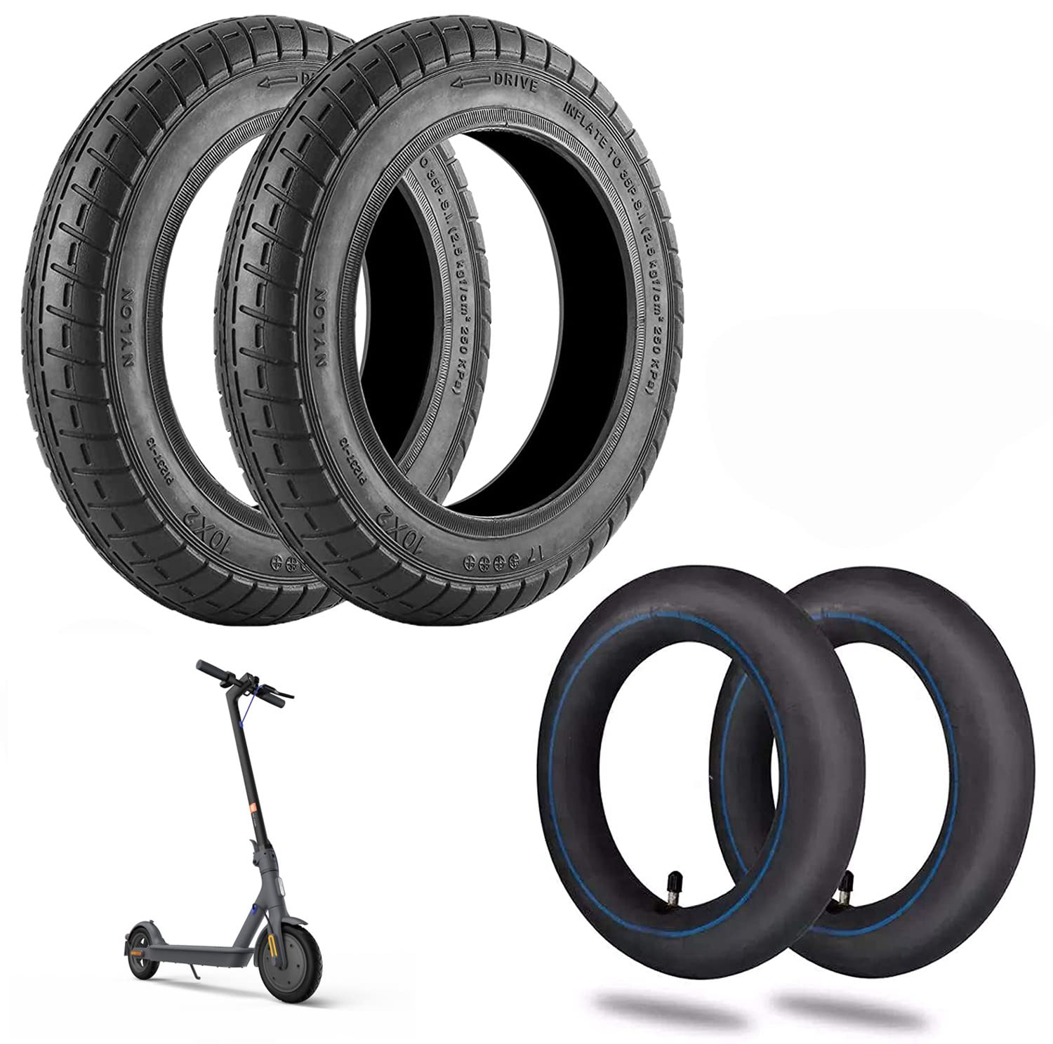 Kit Completo NEUMÁTICOS 10 Pulgadas para XIAOMI M365