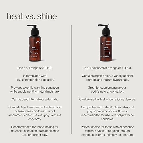 Miniatura 4 de Maude Lubricante personal a base de agua que calienta el calor, sin fragancia, lubricante equilibrado de pH para jugar en solitario o en pareja,