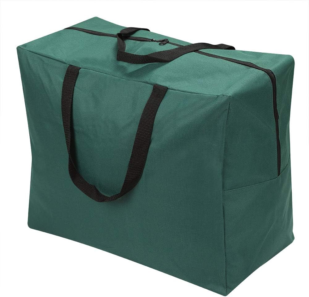ProPik Christmas Ornaments Accessories Storage Bag Tear-proof Polyester Material 15” X 9.8” X 18.1” with Handles and Full Length Zipper (Green)