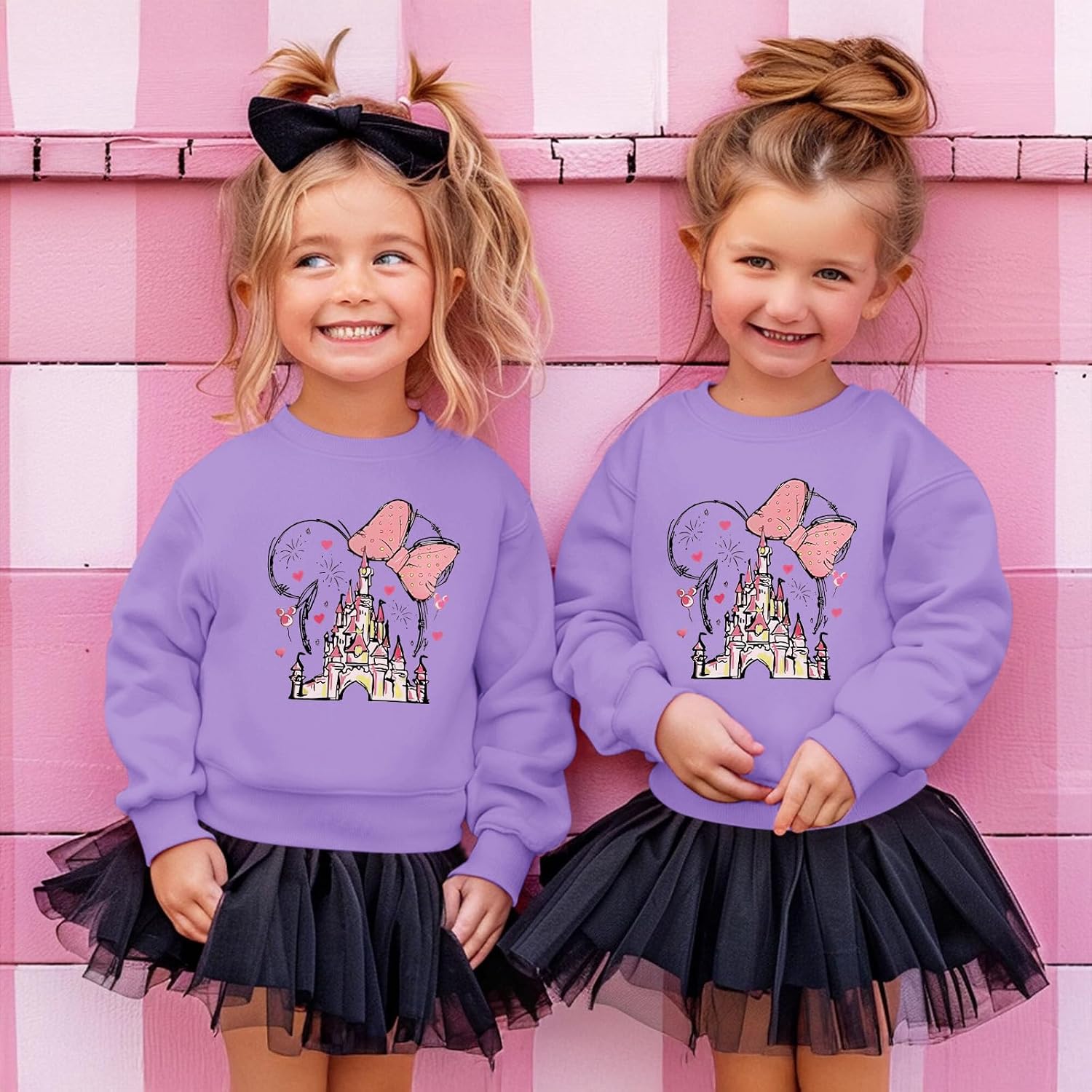 Magic Kingdom Sweatshirts for Girls Magical Castle Graphic Long Sleeve Shirt Kids Toddler Vacation Pullover Cute Top