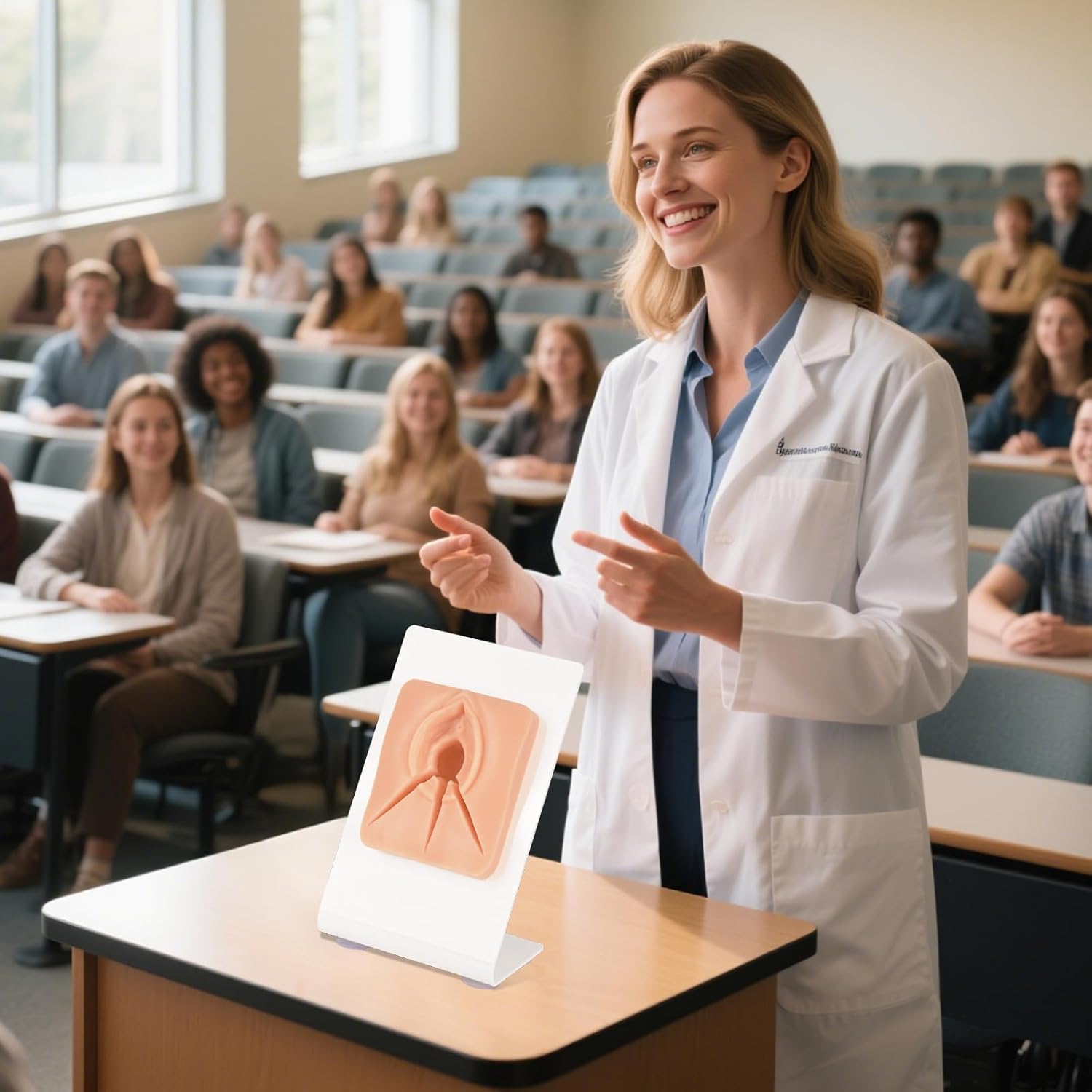 Episiotomy Suturing Training Model – 3-in-1 Multi-Incision Perineal Repair Simulator for Obstetric Nursing, Midwifery and Gynecology Education