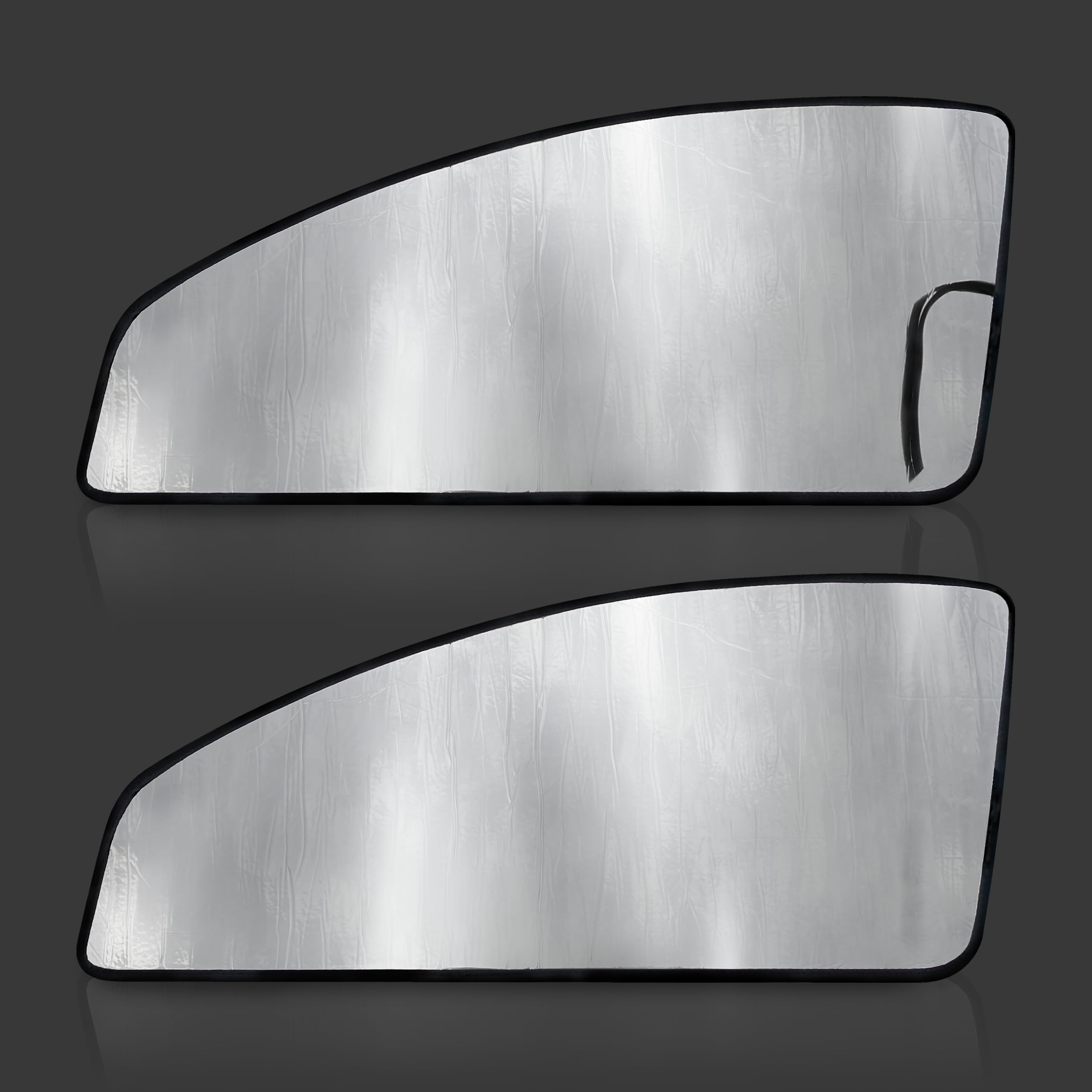 Custom Fit Front Seat Side Windows (2pcs) Sun Shade for Ford E-Series E Series Van, 1992-2016 2017 2018 2019 2020 2021 2022 2023 2024 2025, Insulated Privacy Blockout UV Reflector Protection