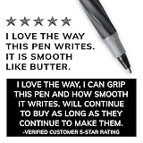 BIC GSFG11BK Round Stic Grip Xtra Comfort Ballpoint Pen, Black Ink, .8mm, Fine, Dozen – view 7