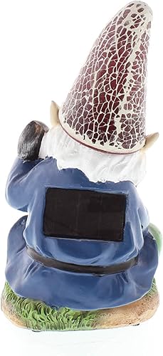 Miniatura 3 de Estatua solar de gnomo de jardinería 3.75x3.5x7.25