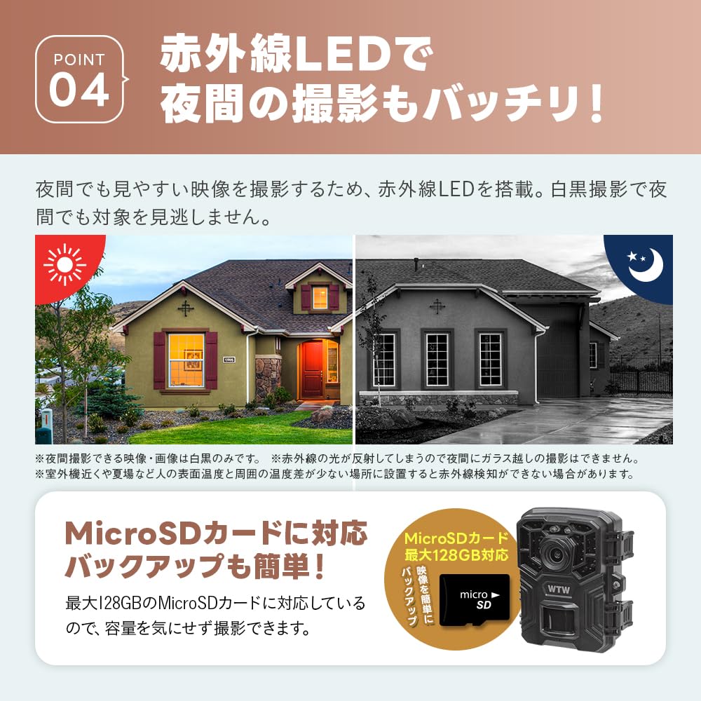 Amazon.co.jp: WTW 塚本無線 トレイルカメラ 防犯カメラ 熊 害獣 監視