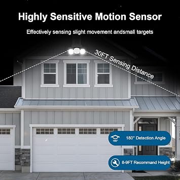 Toowell Outdoor Light with Motion Sensor