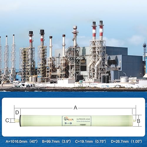 Miniatura 2 de ULP-4040, membrana de ósmosis inversa 4x40 para ósmosis inversa, ULP-4040 Membrana de ósmosis inversa para desalinización, industrial, agrícola,