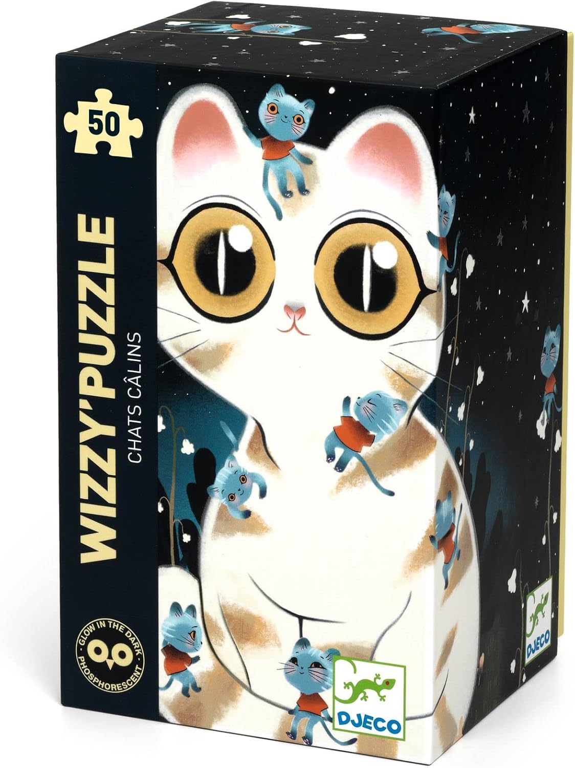 DJECO Cuddily Cat Metallic Whizzy Jigsaw Puzzle
