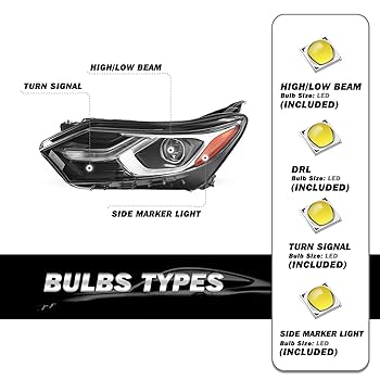 Amazon.com: SOCKIR FULL LED Headlight Assembly Fits for 2018