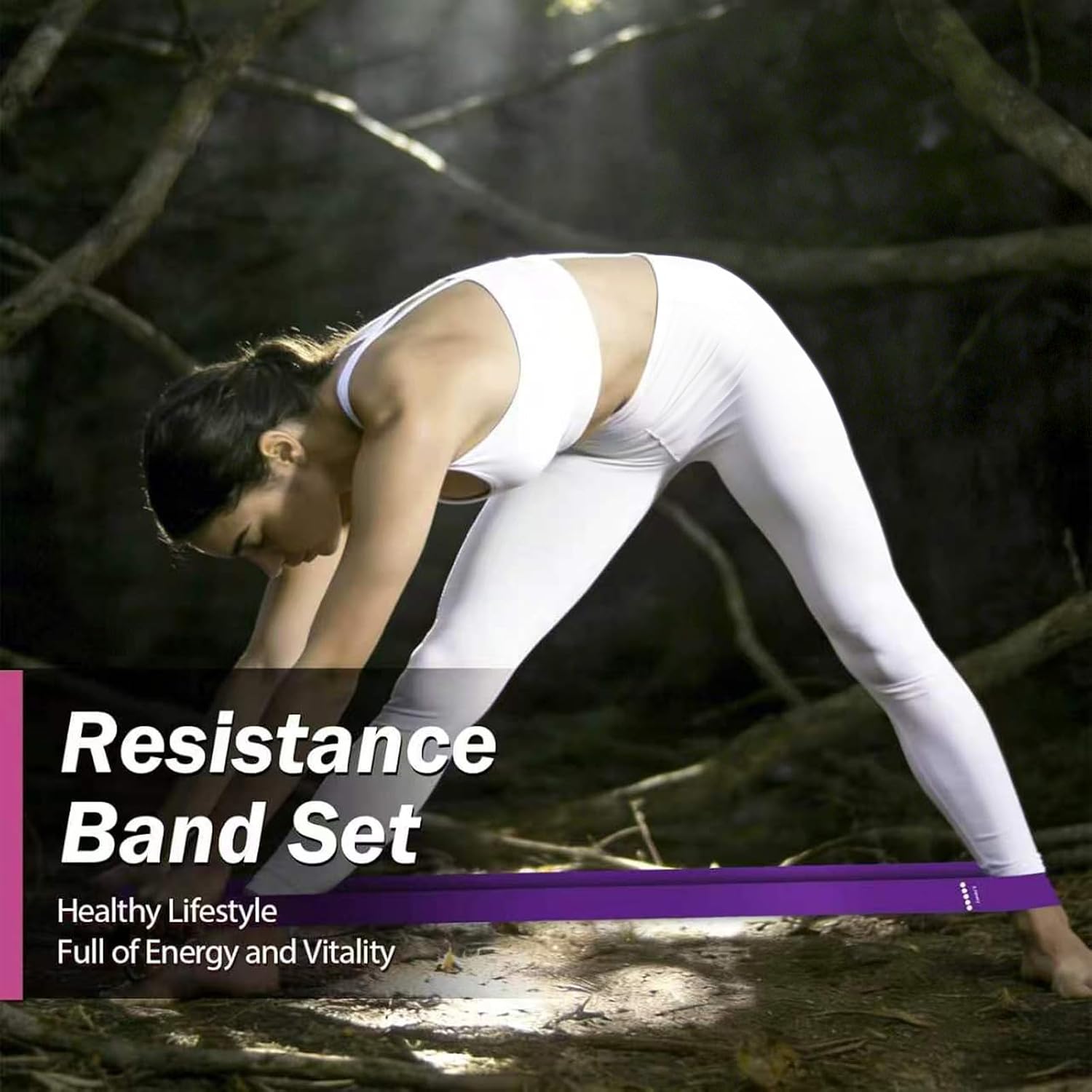 Resistance Bands for Working Out, 5 Levels Exercise Bands Set