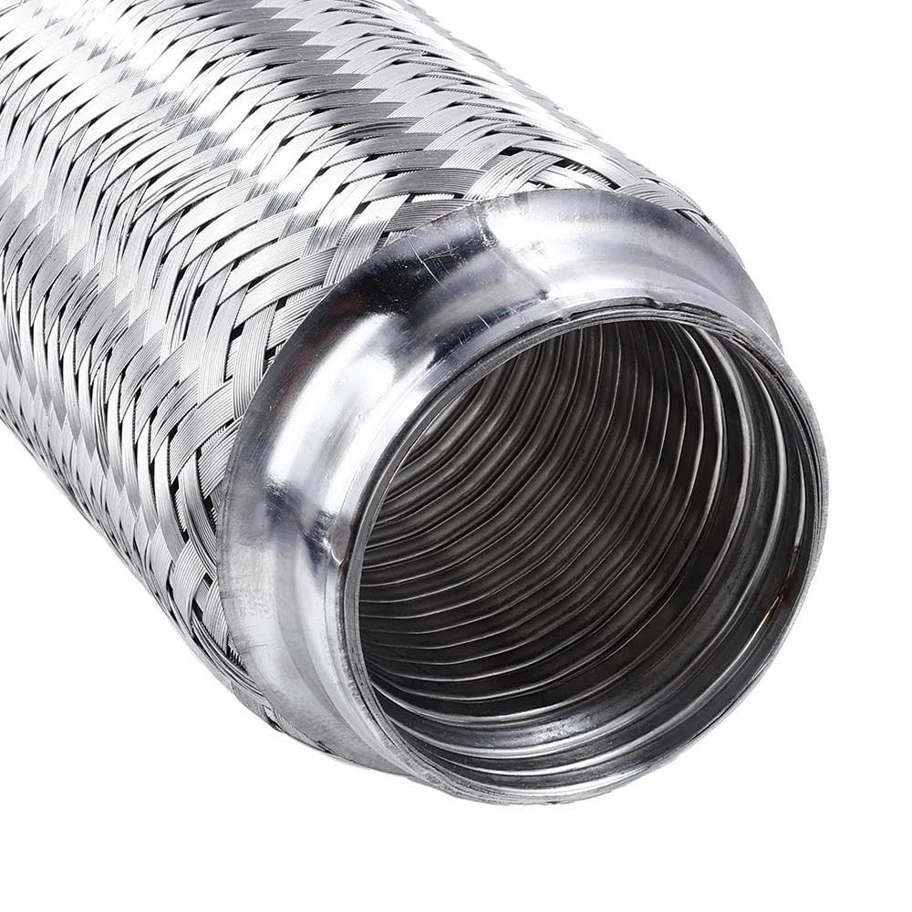 Terminale Di Scarico Flessibile E Telescopico In Acciaio Inox – 70-165 Mm, Universale, Saldato A Soffietto