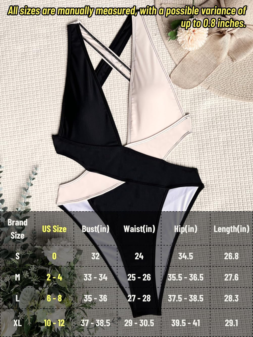 Sexy One Piece Swimsuit,Plunge Backless Color Block Swimsuits for Women,High Cut Scrunch Butt Monokini Beach Pool - Image 6