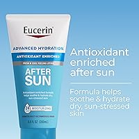 Vista 2 de Eucerin Advanced Hydration After Sun Lotion for Face and Body, Enriched with Antioxidants, 24-Hour Hydration for Dry, Sun-Stressed Skin, 6.8 Fl Oz