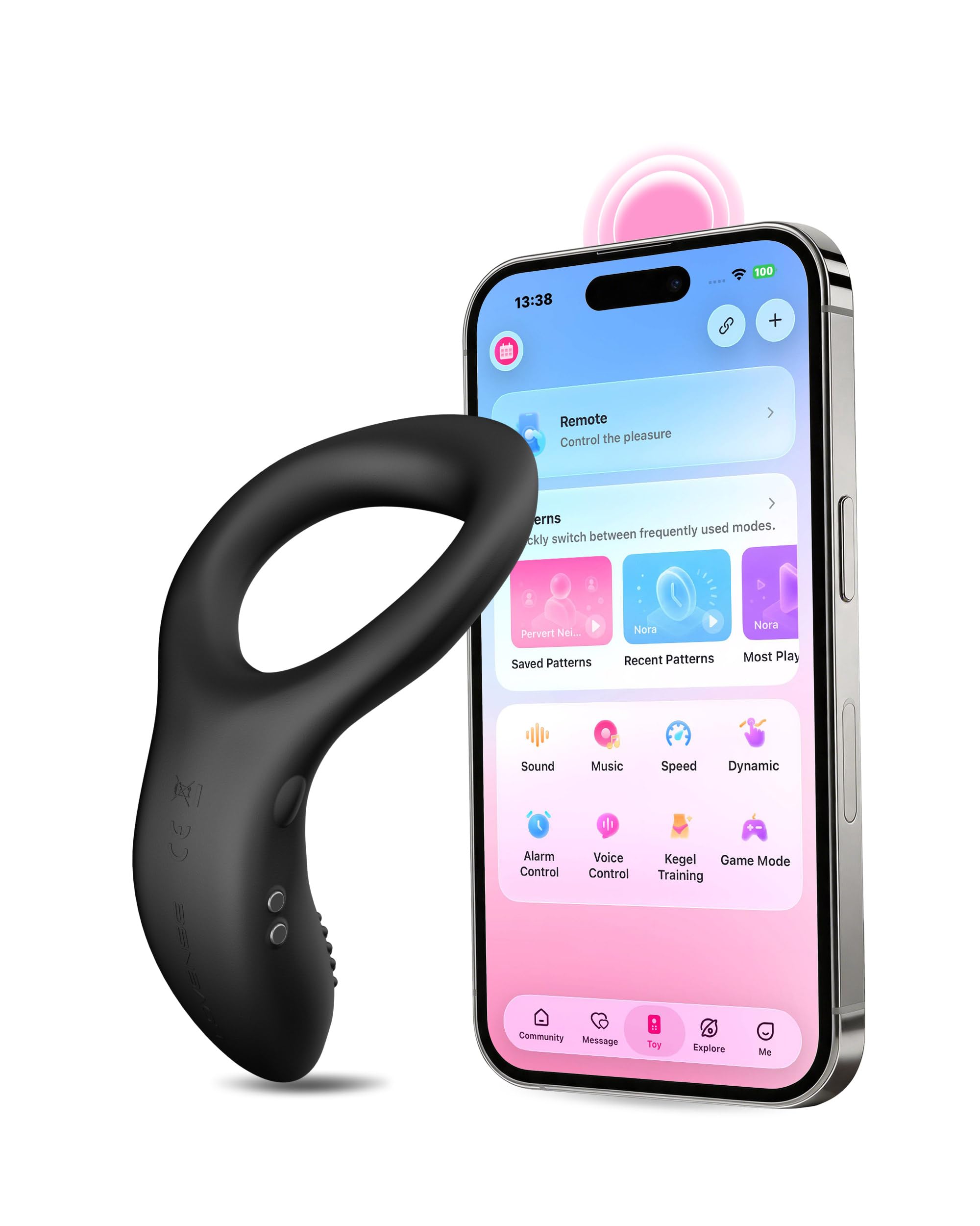 LOVENSE Diamo Anneau Pénien Vibrant Cock Ring pour Homme Masseur Prostate