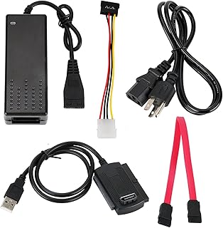 USB 2.0 to SATA/PATA/IDE Drive Adapter Converter Cable Set