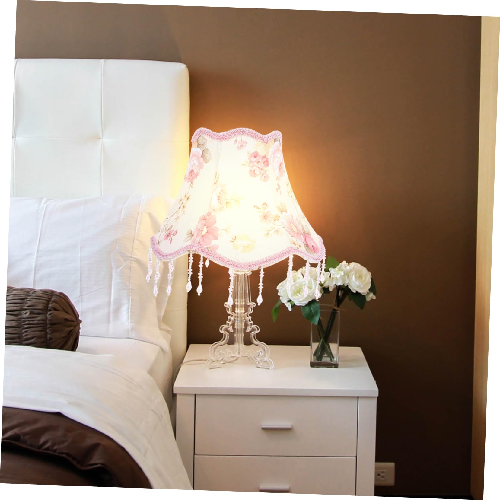 Cabilock Accesorio De Iluminación Pantalla De Lámpara De Tela Ideal Para Dormitorios y Estudios