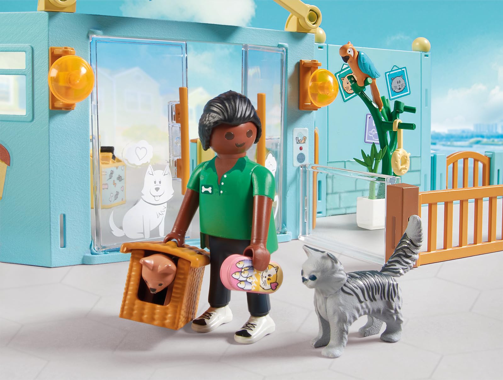 PLAYMOBIL | My Life | Hotel dla zwierząt | Zabawki dla dzieci | Zestaw figurek zwierząt | Zabawki dla dzieci od 4 lat | 71742