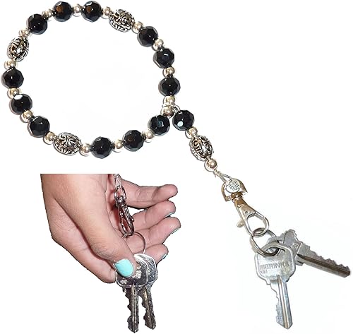 Hidden Hollow Beads Cordón para muñeca, pulsera de cuentas para mujer, pulsera, joyería, llaves, teléfono, insignia de identificación, ligero, fuerte Hidden Hollow Beads Cordón para muñeca, pulsera de cuentas para mujer, pulsera, joyería, llaves, teléfono, insignia de identificación, ligero, fuerte