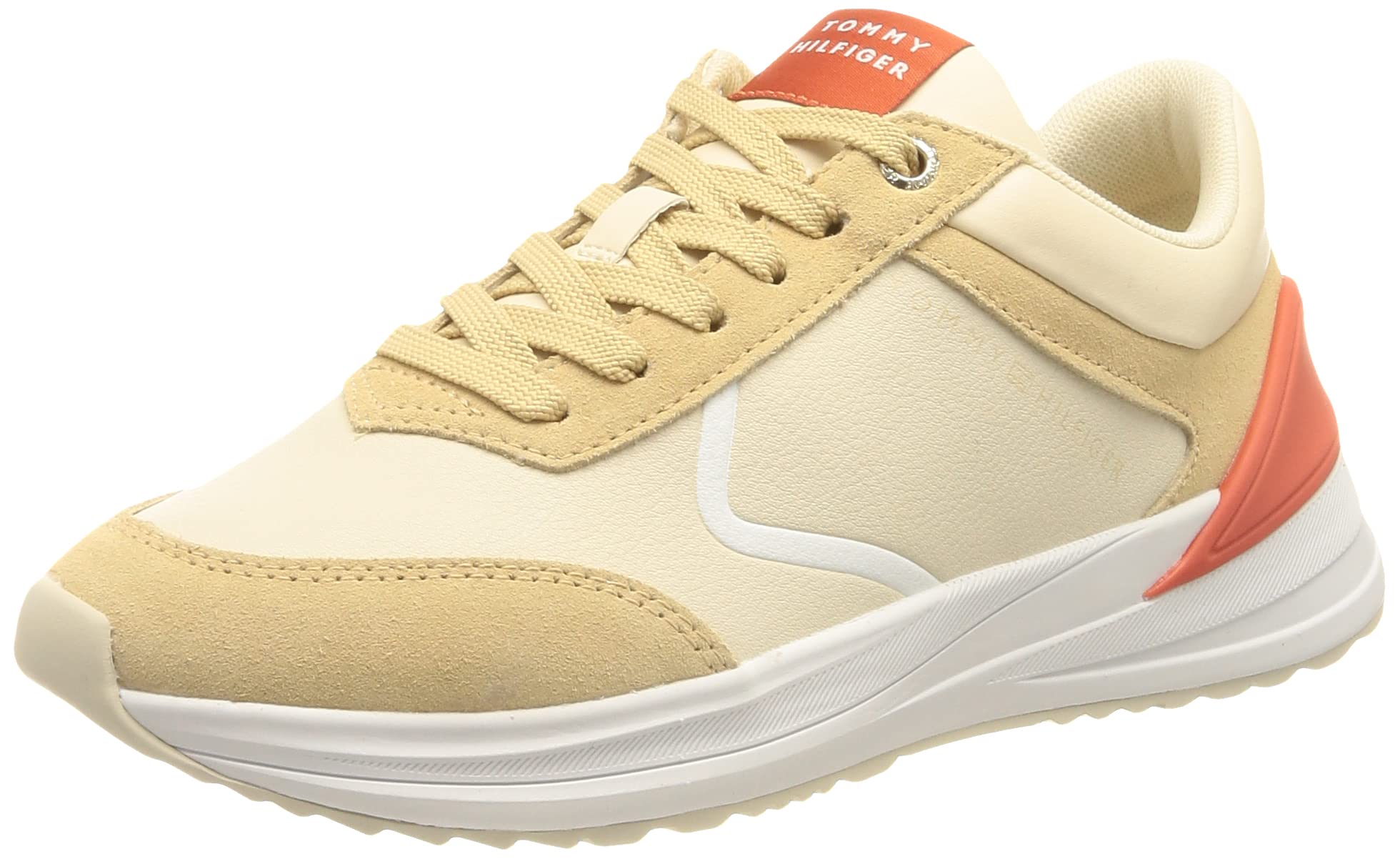 Tommy Hilfiger Corredor con Detalle de Talón, Tenis Runner Mujer
