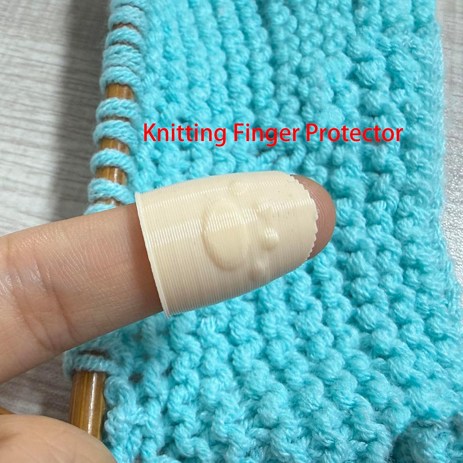 SPANSEE 4 PCS Crochet Finger Guard, Knitting Finger Protector, Fingertips Sleeves for Knit, Knitting Accessories