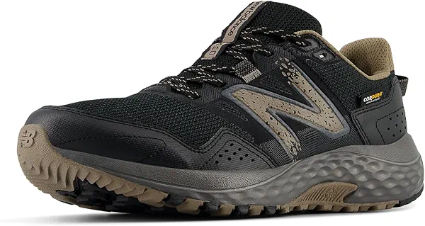 New Balance Men's 410 V8 Trail Running Shoe, Black/Magnet/Mushroom, 7 W