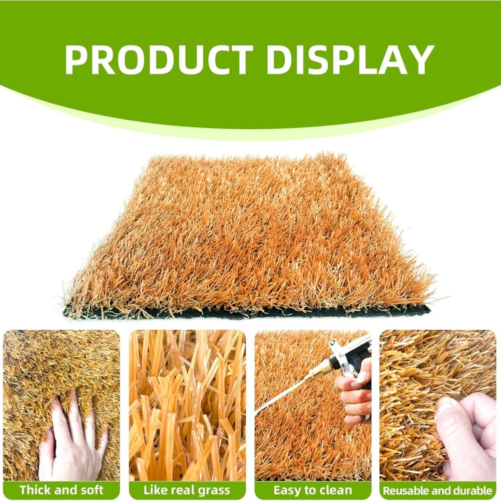 Almohadillas para Cajas Nido para Gallinas 12''x12'' Lavables de Hierba Simulada