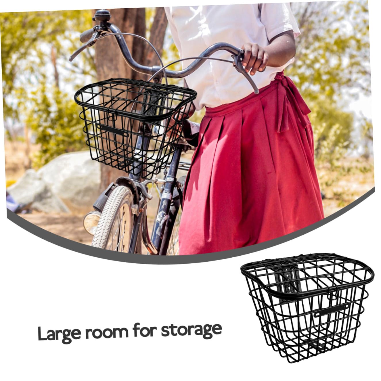 Mipcase Cestino Pieghevole per Bicicletta Lampada da Tavolo Personalizzata Contenitore Fatto in Casa Contenitore più Fresco Cerchio Kit Semplice Erogatore Acciaio Inossidabile Black