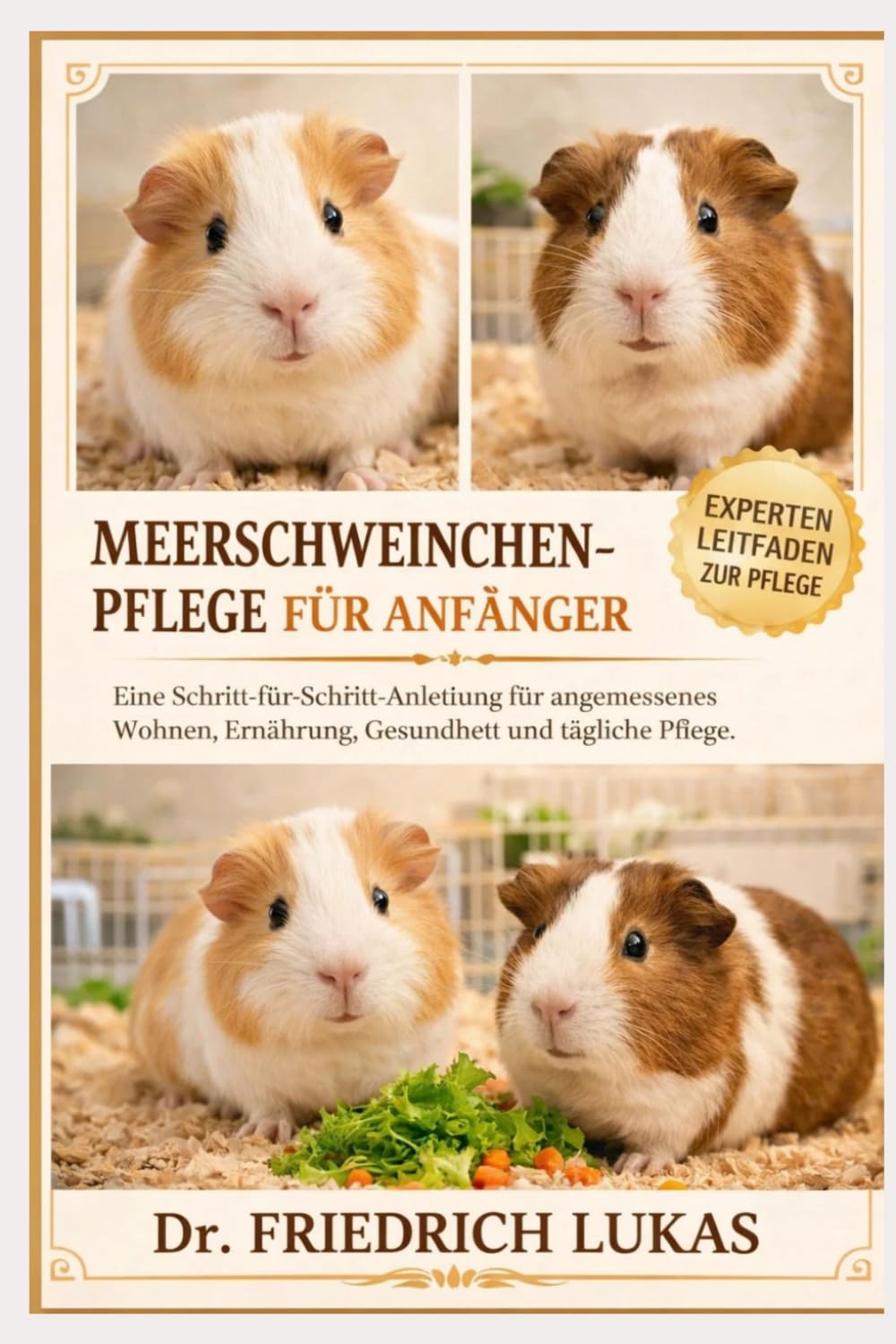 MEERSCHWEINCHENPFLEGE FÜR ANFÄNGER: Eine Schritt-für-Schritt-Anleitung für angemessenes Wohnen, Ernährung, Gesundheit und tägliche Pflege