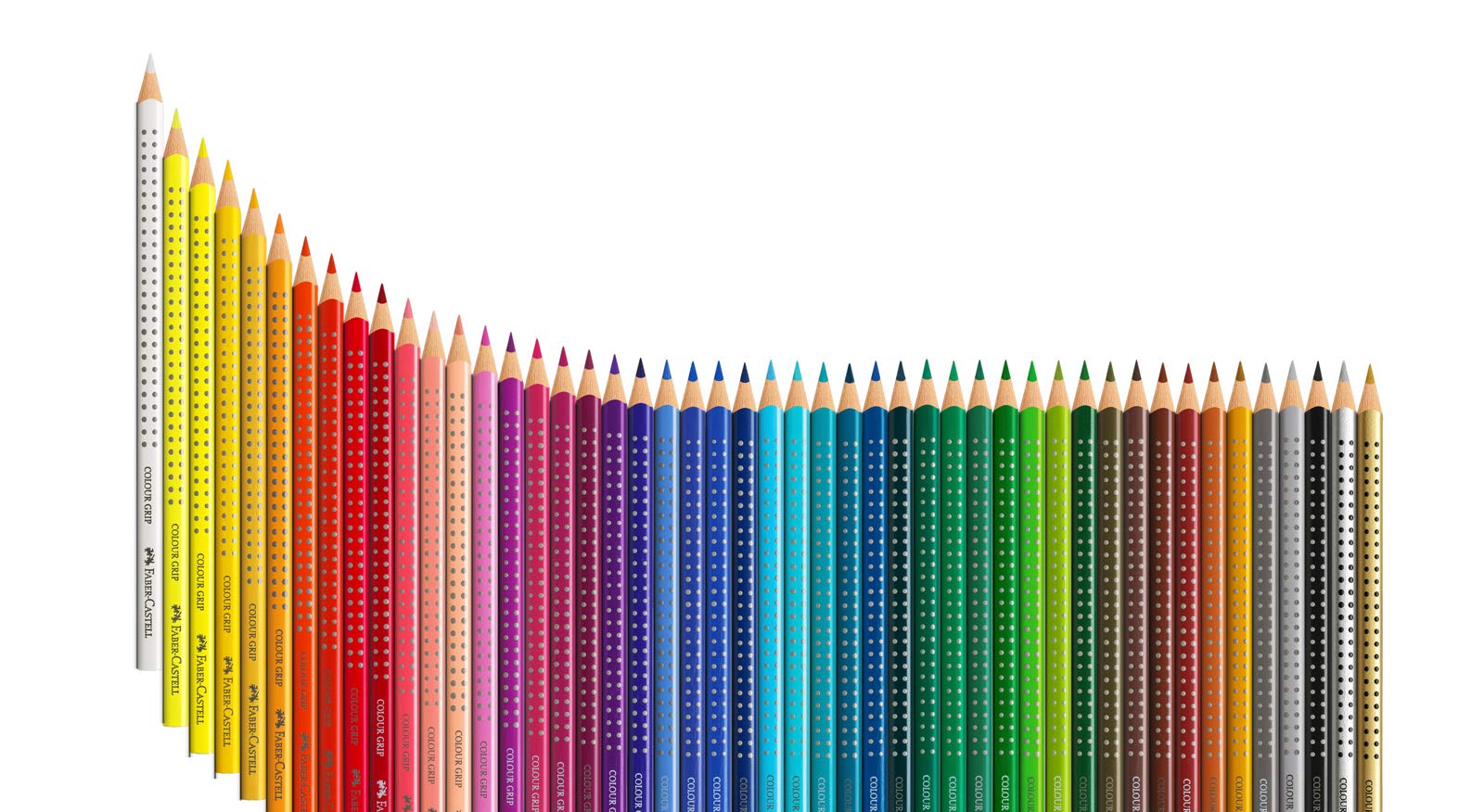 Faber-Castell 112449 - Buntstifte Set Colour Grip 48er Stück Kartonetui