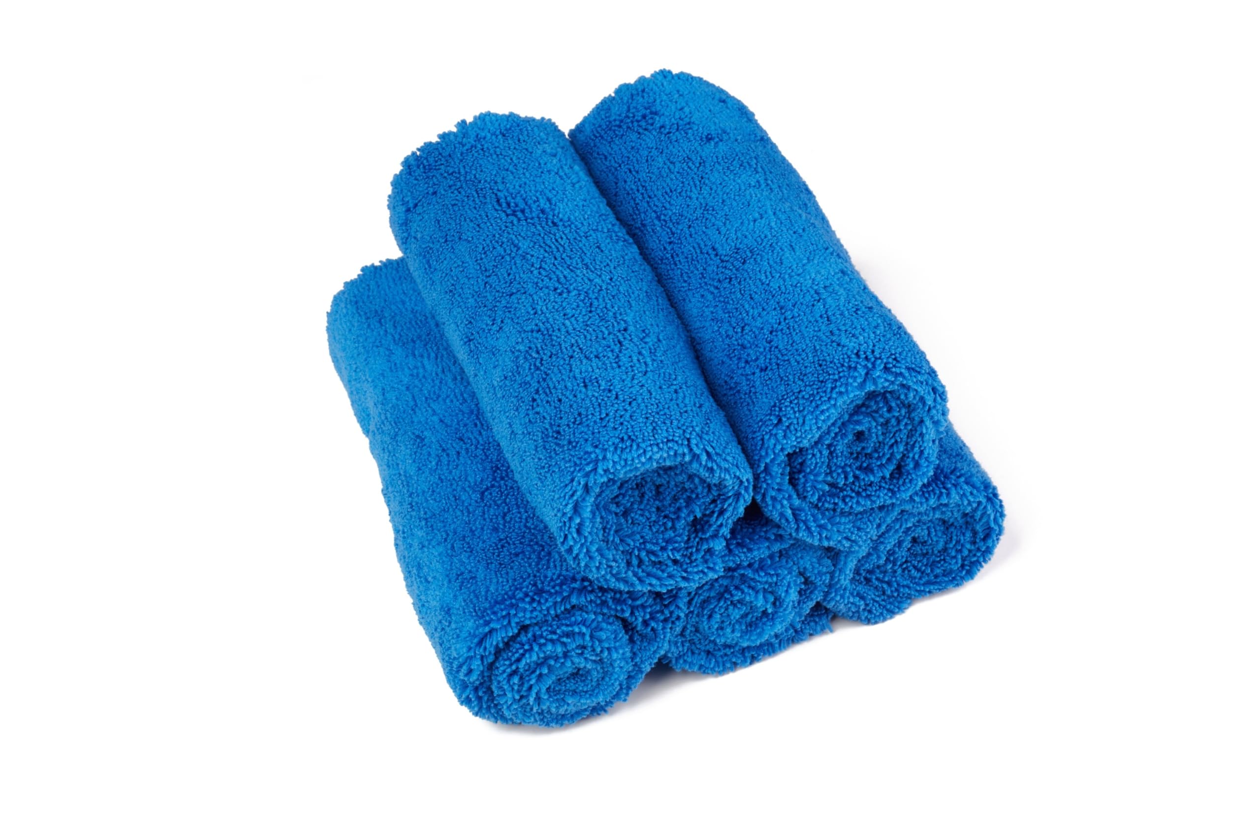 Kavalier Blue Microfiber Towel Proclean Set - Ultra Soft Touch - Premium Dual-Layer Detailing Cloths For Vehicles, 41X41cm, 365 Gsm - 5 Units Pack