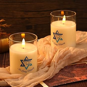 Amazon.com: VIHOSE 2 Pcs Electric Memorial Candle LED