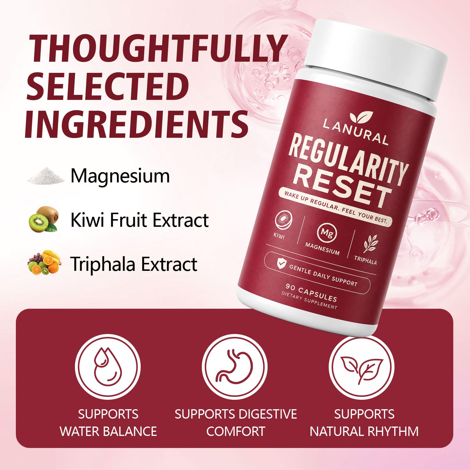 Lanural Regularity Reset, Daily Digestive Support, 90 Capsules — Amazon image 4