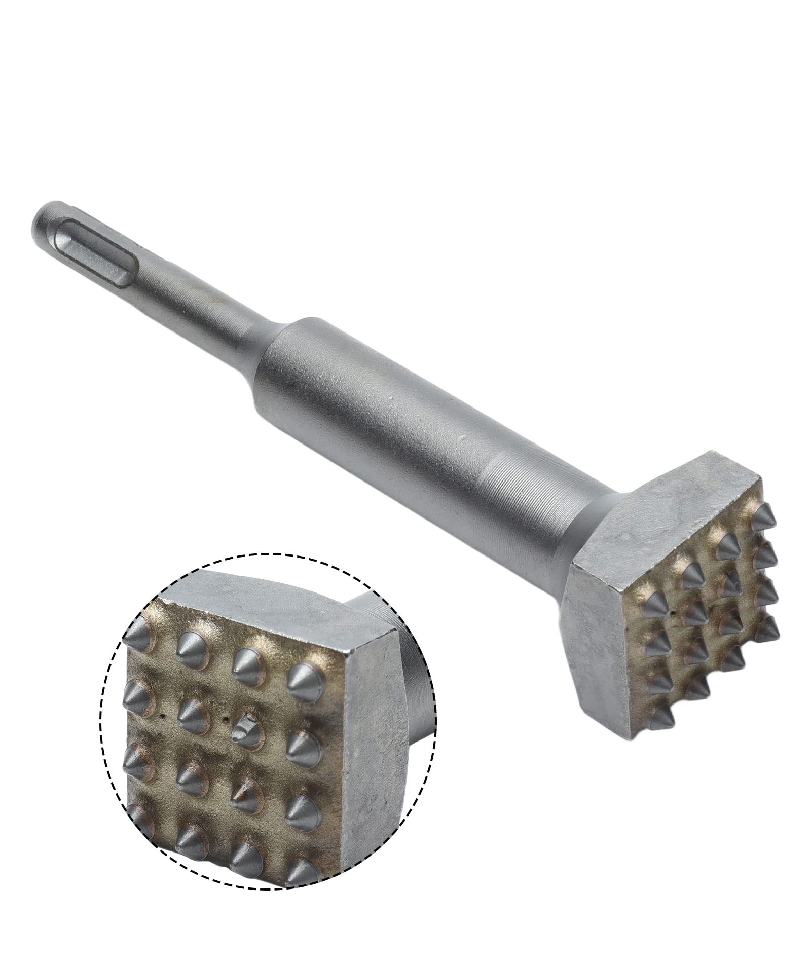 Scalpelli Per Piastrelle, Scalpello Elettrico in Acciaio Con Punta a Martello Per Fiore in Acciaio 40Cr Con Boccola a Testa Quadrata Per Calcestruzzo Utilizzato Con Martello a Percussione