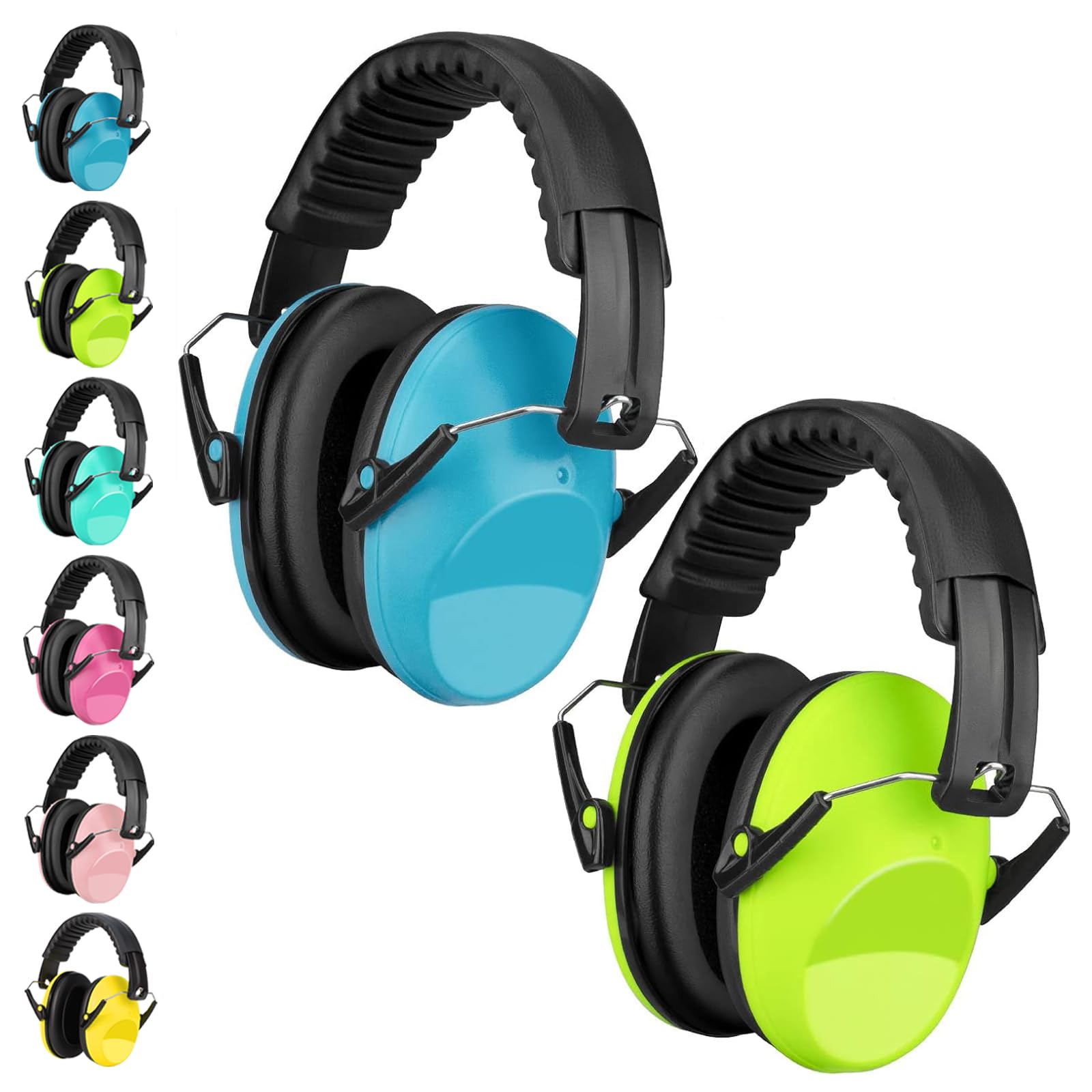 Lot De 12 Casques Antibruits Pour Enfants 3-16 Ans - Réduction Bruit SNR 28 DB - Idéal Autisme, Concerts, Feux D'artifice, événements Bruyants - Confortable Et Certifié - 2
