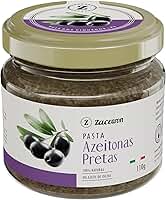 Zaccaron Pasta de Azeitonas Pretas 110g | Cremosa e Aromática | Ideal para Pães, Pizzas, Massas e Peixes