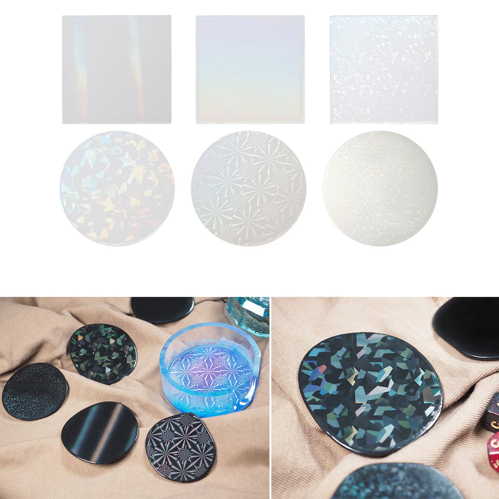 Intarsio stampi olografici per stampi in silicone, C