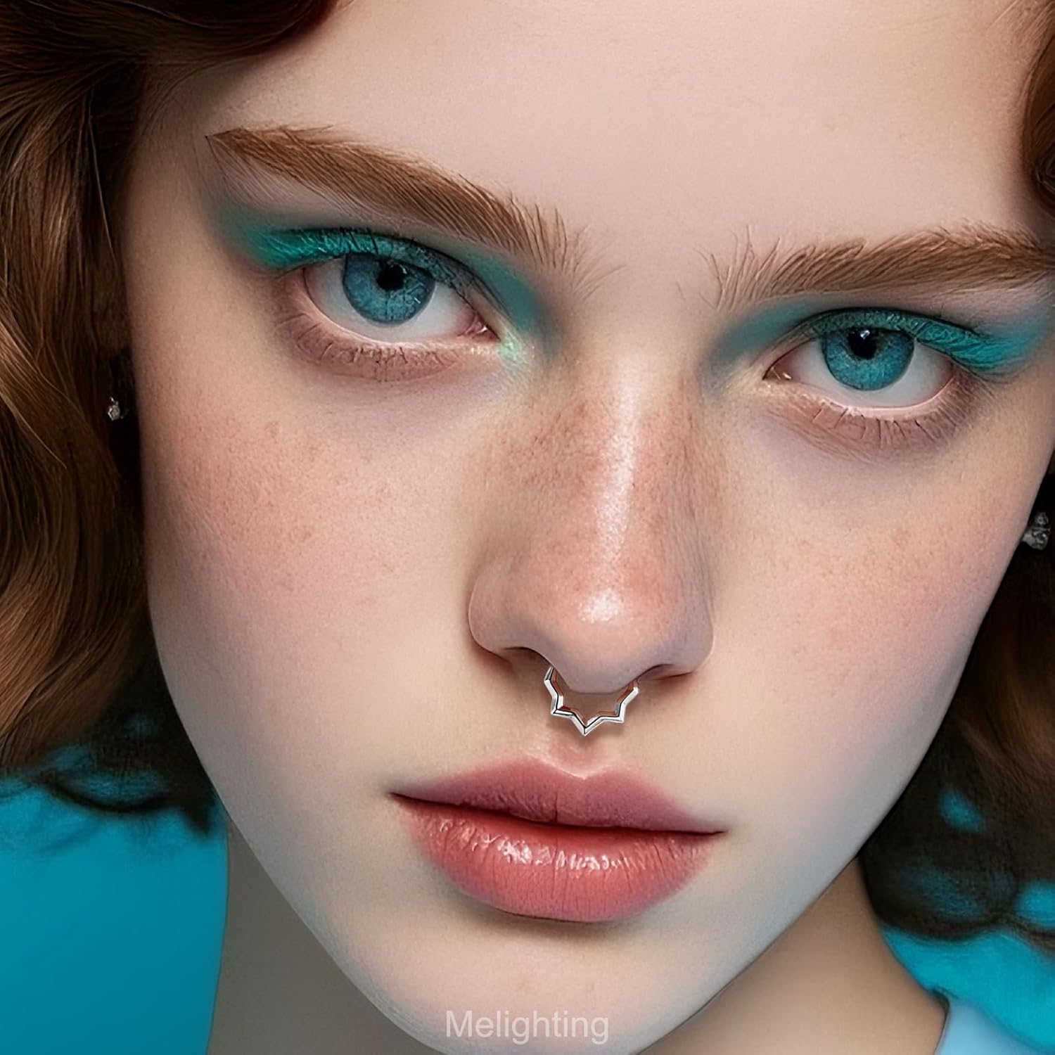 Melighting 16G Septum Ring Stainless Steel 316L Daith Piercing Jewelry 8/10 mm Helix Stud Septum Clicker for Women - Image 3