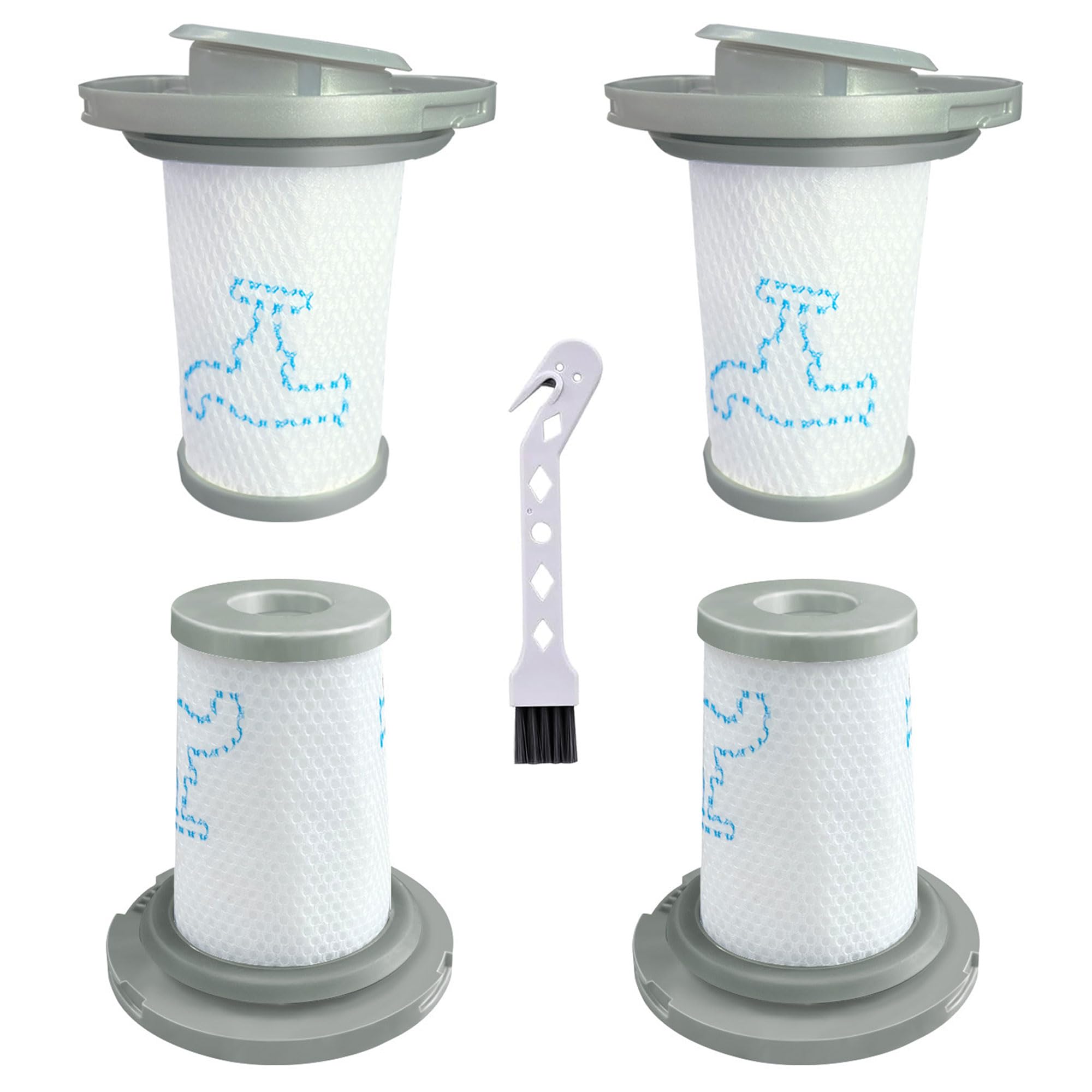 4 filtri per aspirapolvere Rowenta X-PERT 6.60 e per ZR009006 Rowenta X-Force Flex 8.60 rh9 RH96 Aspirapolvere RH96XX RH9611 RH9637 RH9638 RH9639 RH9677 RH9678 RH9