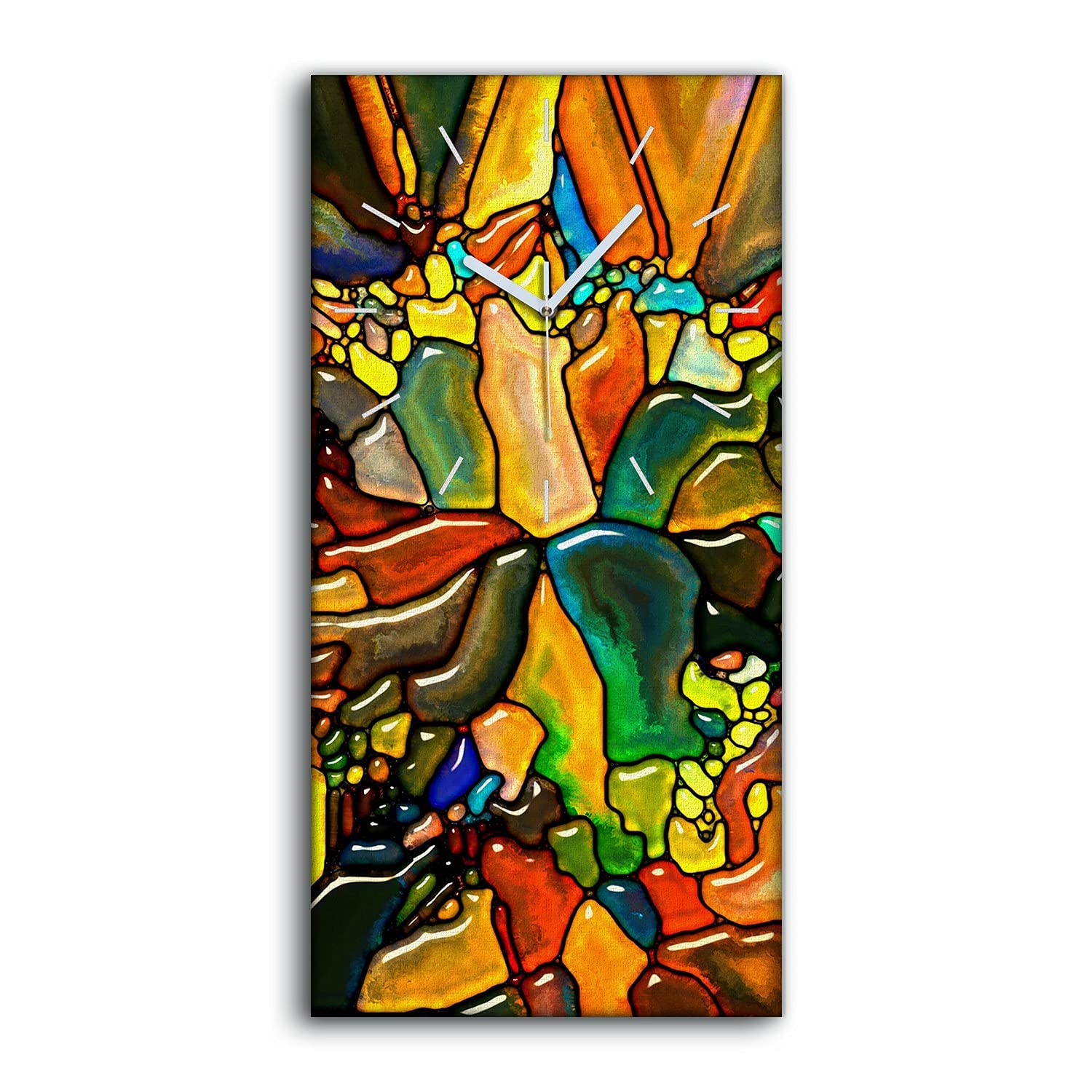 Horloge sur Toile 30x60cm Ne Pas tic tac Décoration Mural Salon Moderne