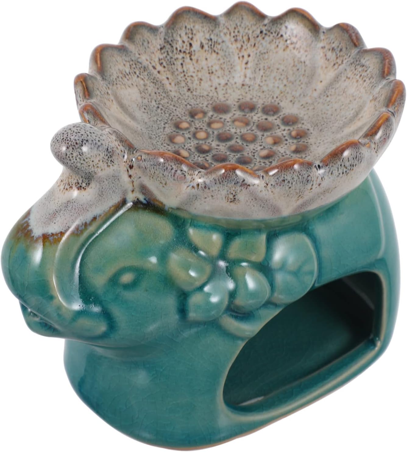 LIFKOME Ceramic Aromatherapy Burner Elegant Essential Oil Diffuser for Home Office Decor Stylish Incense Holder for Tearoom Living Room Restaurant Hotel