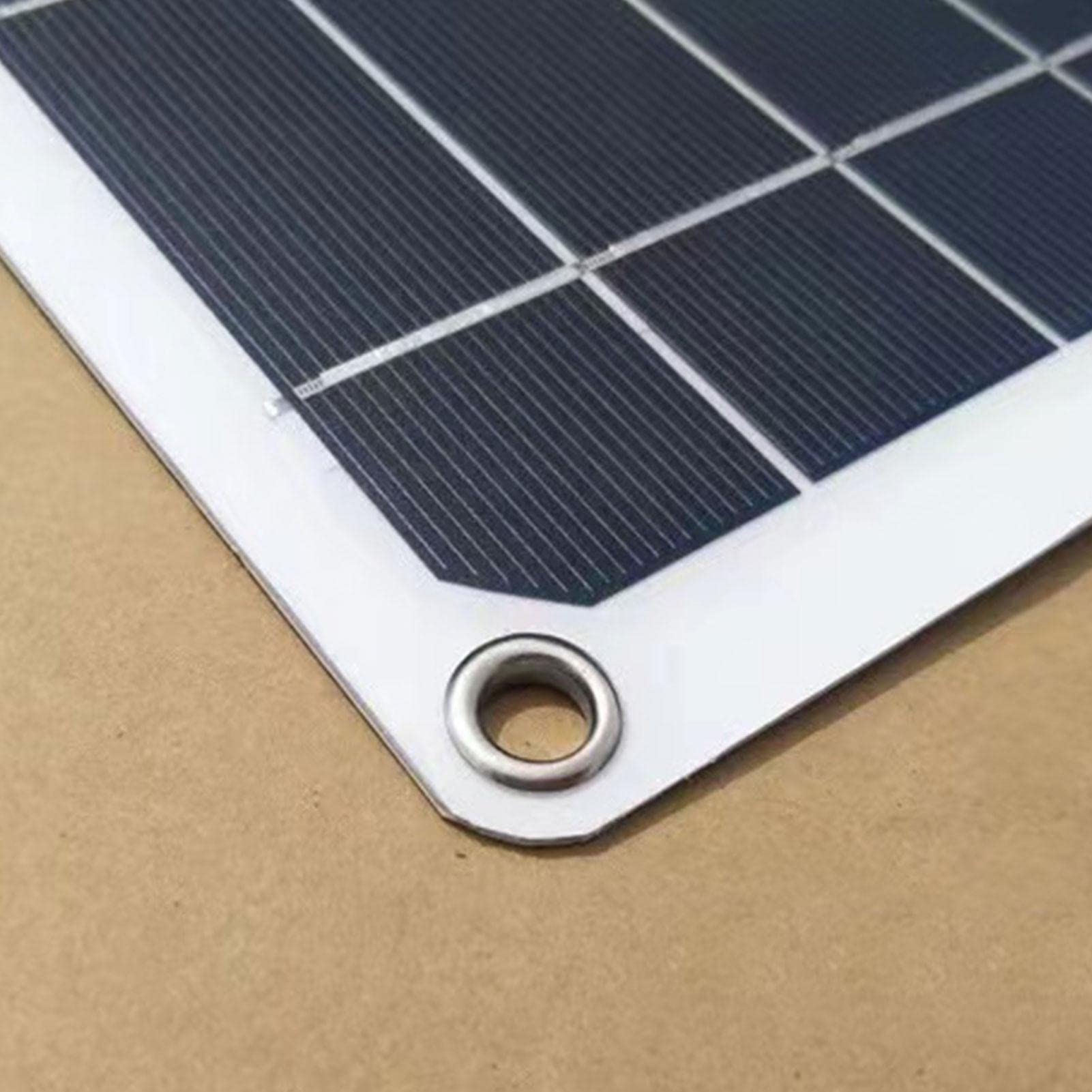 GUOHUA Kit Pannello Solare 12V, Inverter per Pannello Solare Mono da 500 W con Doppia Porta USB, Regolatore di Carica 30A Inverter Solare da 500 W per casa, Camper, rimorchio