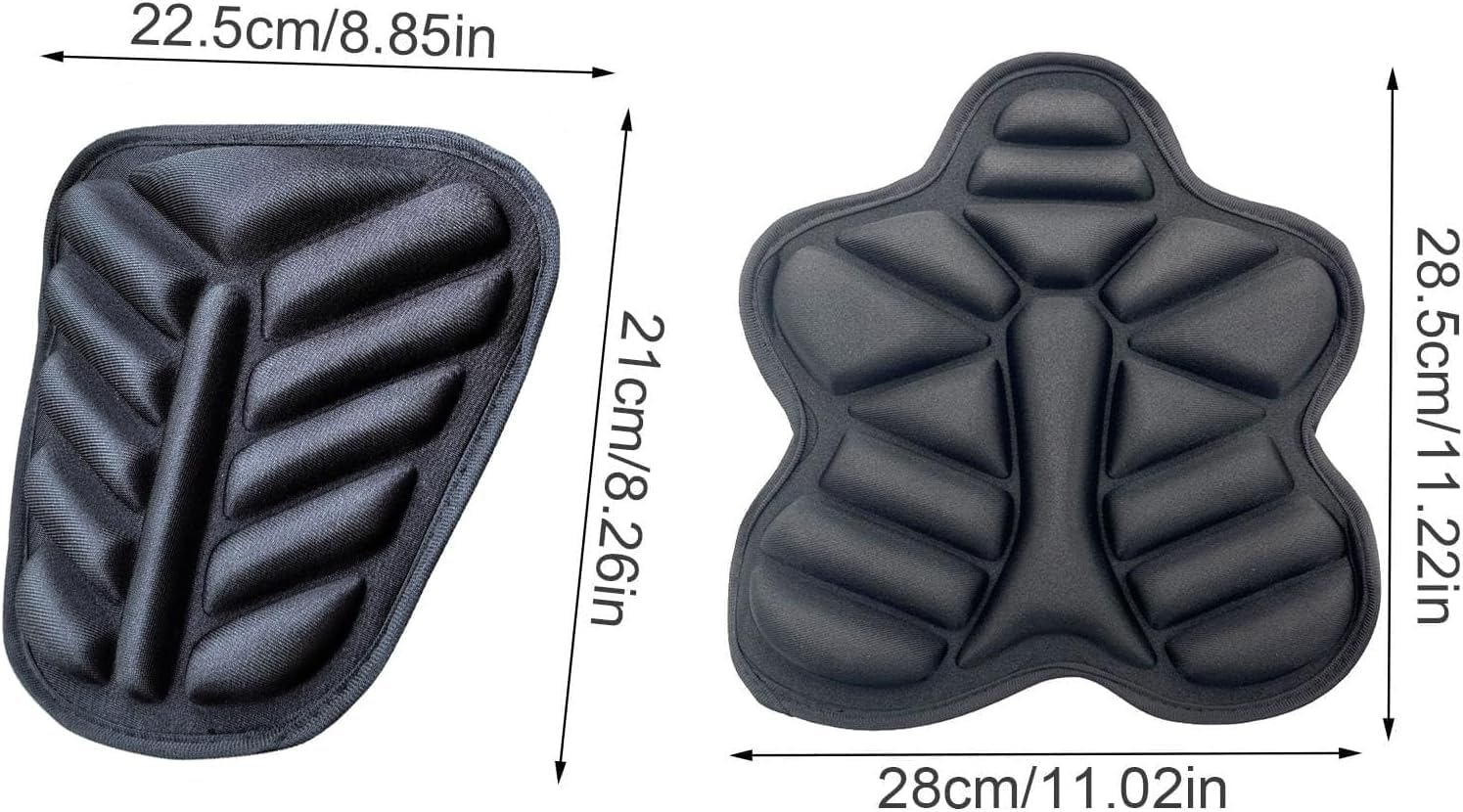 Cojín Asiento Moto para Yamaha MT 125 YZF R125, Asiento Delantero Trasero Absorción Impactos Transpirable Antideslizante Cojín Asiento,2 pcs