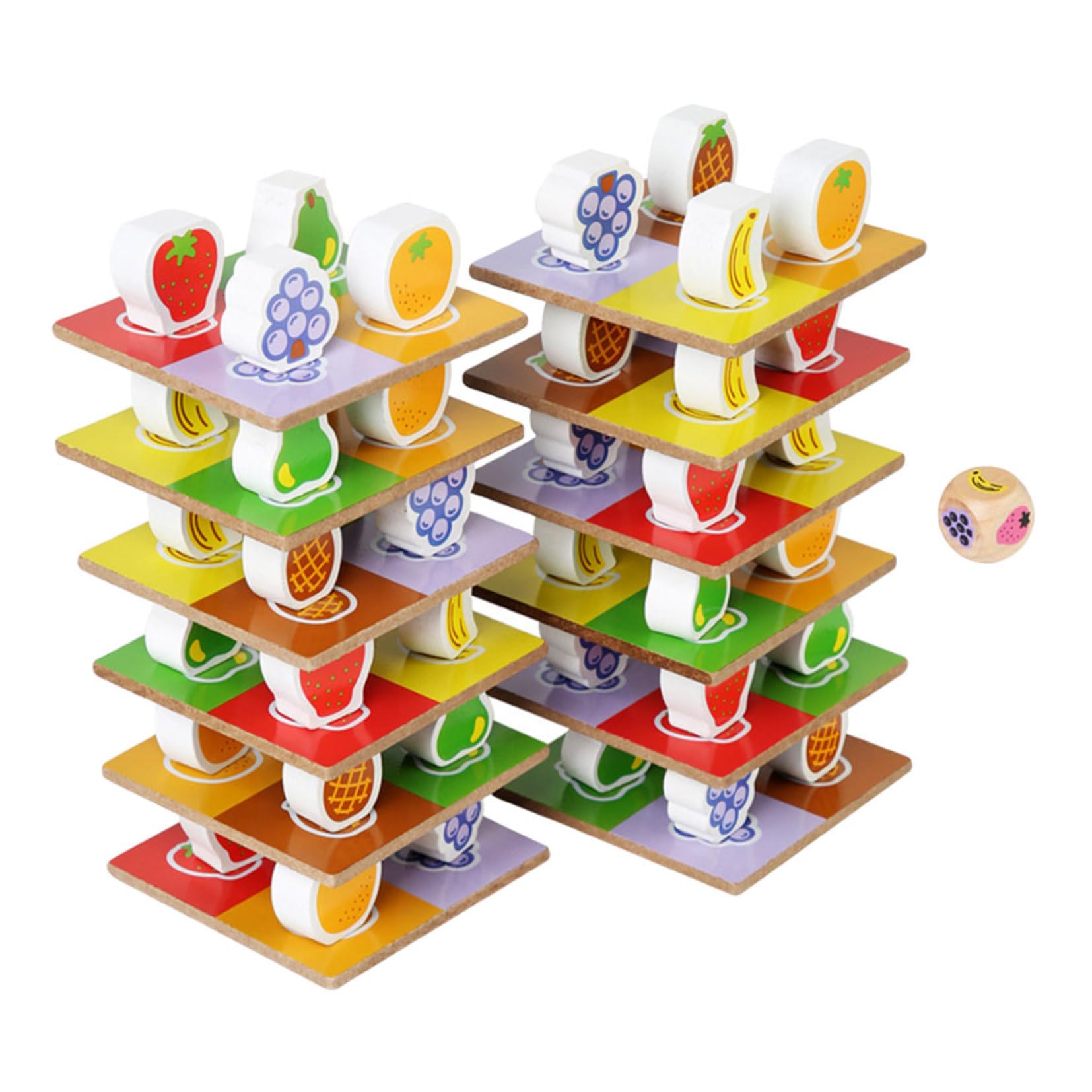 Abaodam Juguete de Apilado de Madera 1 Juego para Niños y Niñas