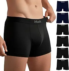 Kit 6 Cuecas Boxer Mash Sem Costura Poliamida Toque Gelado Box Masculina Adulto