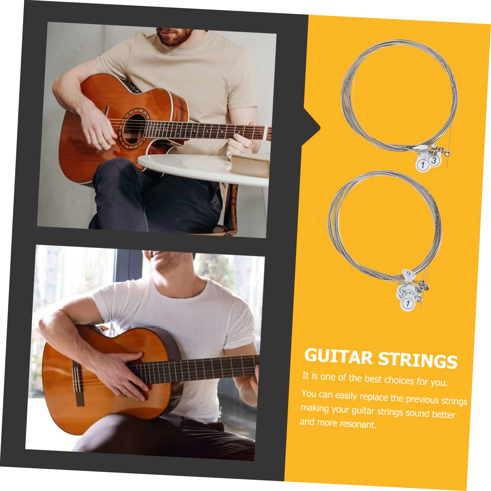 ibasenice 10juegos Cuerdas De Guitarra Eléctrica Para Reemplazo De Cuerdas De Guitarra Accesorios Prácticos Para Músicos