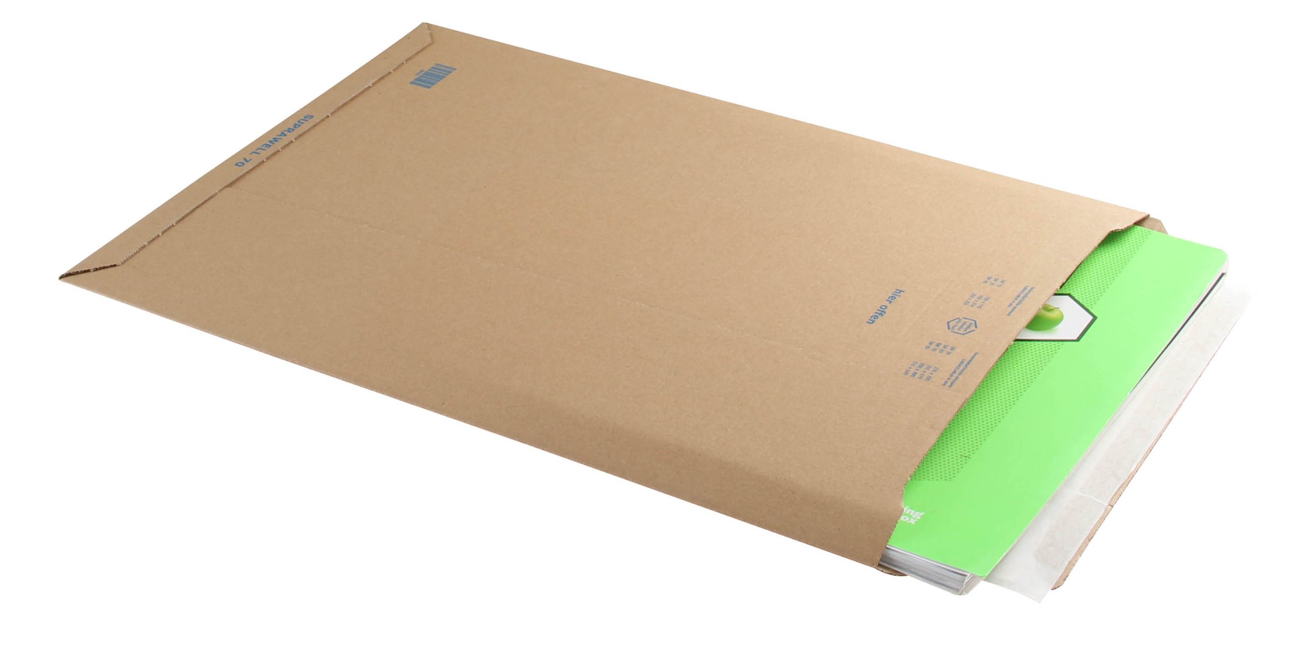 Blake Packaging Envelopes Kraft Brown Peel and Seal Corrugated Pocket