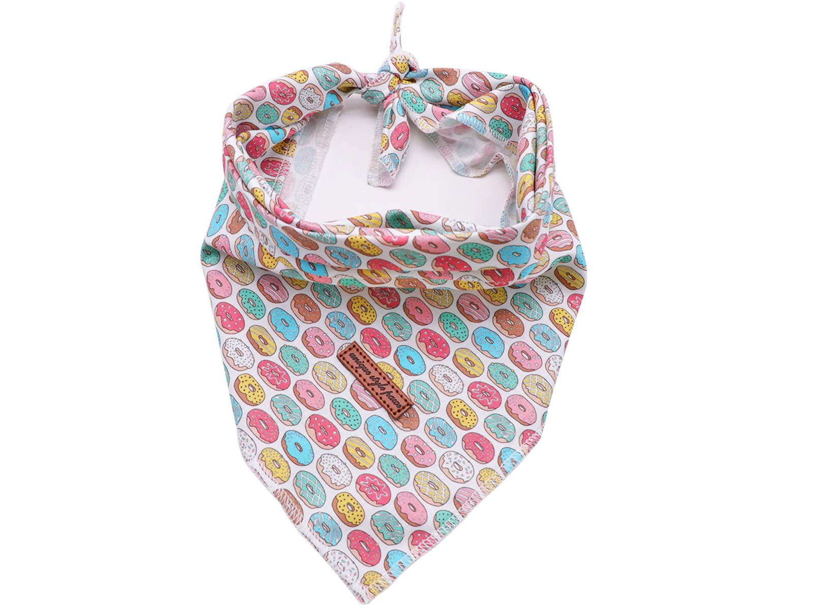 Unique style paws 1PCS Dog Bandanas Washable Cotton Square Bibs Sarf, Adjustable Dog Kerchief for Small Medium Large Dogs and Cats-S