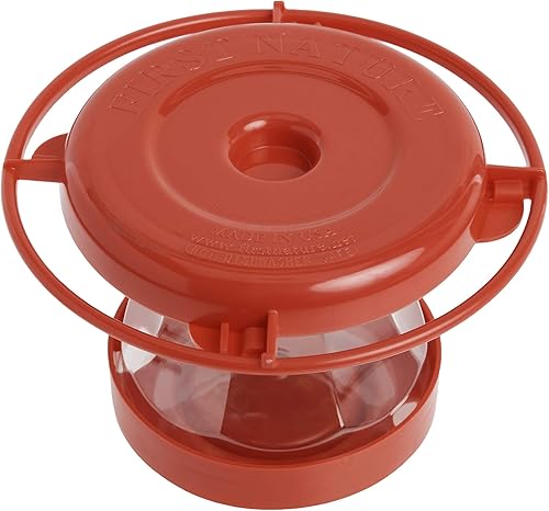 Miniatura 3 de First Nature 993091-546 Alimentador de flores para colibríes, 16 onzas, rojo