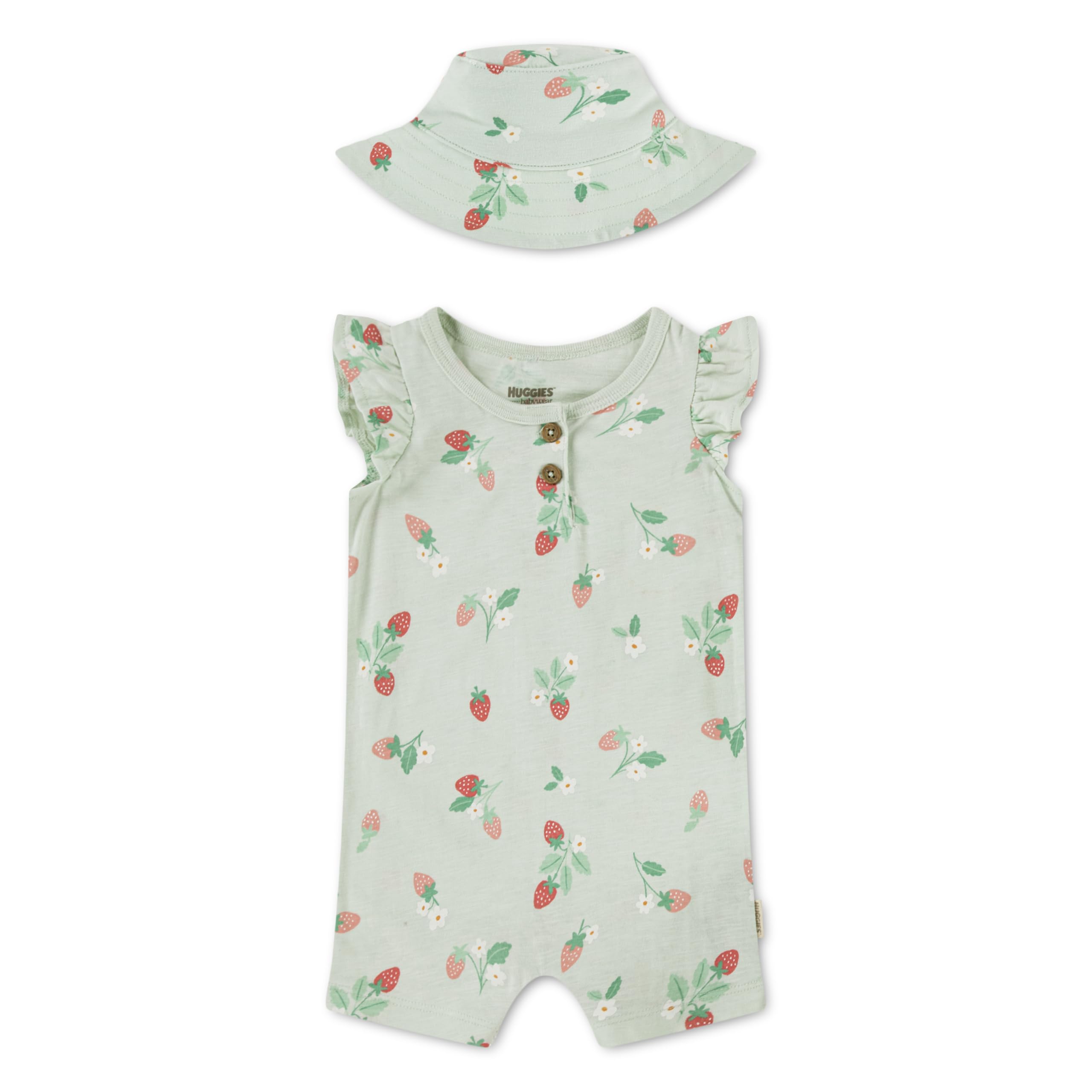 HUGGIES Baby - Mädchen Z3307 HUGGIES Strampler und Mütze (2er Pack)